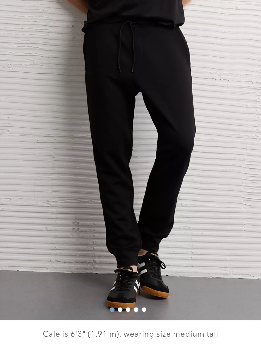 American Eagle Outfitters Black Drawstring Joggers